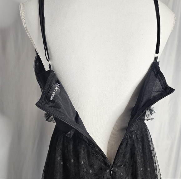 PrettyLittleThing Tulle Polka Dot Mini Dress Size 12 - Picture 5 of 5